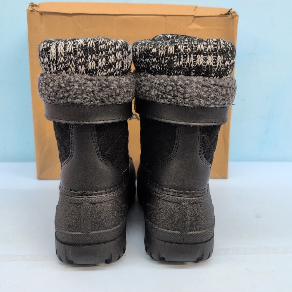 Aleader Women's Waterproof Insulated Snow Laced Boots US 10 Black - Picture 7 of 13